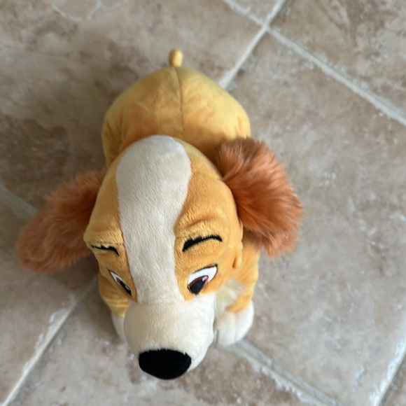 Disney Lady and The Tramp 12” x 12” Plush Lady Dog Stuffed Animal EC - Picture 3 of 6